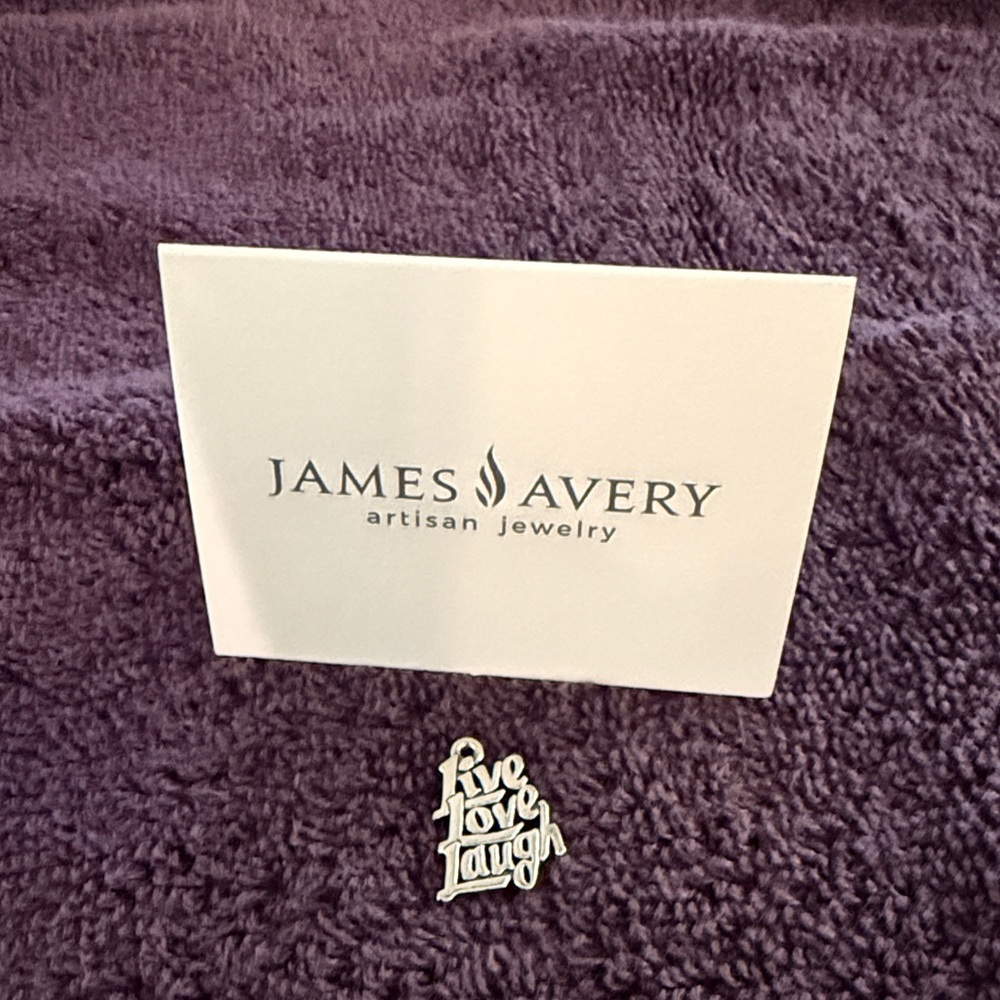 Retired - James Avery Silver 'Live Love Laugh' Charm